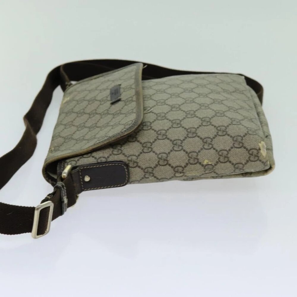 GUCCI GG Supreme Shoulder Bag PVC Beige 223666 Auth 70394 - Picture 5 of 15